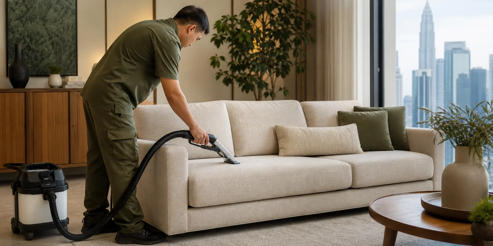 Sofa upholstery cleaning