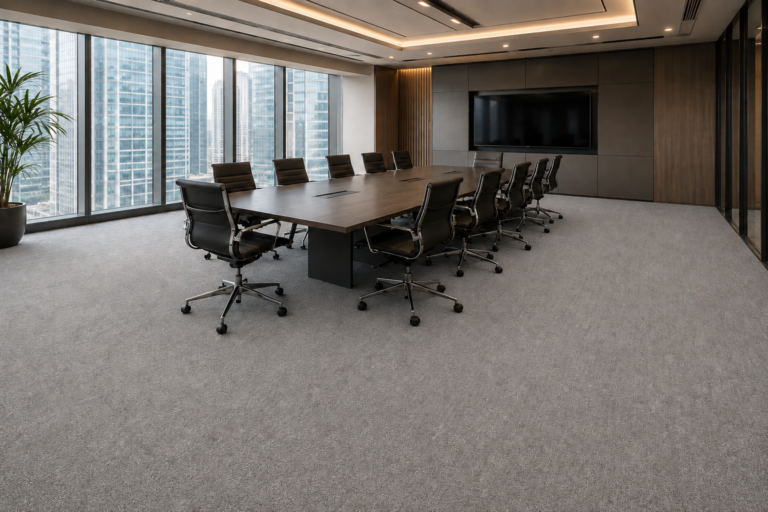 Illustrative office carpet after cleaning