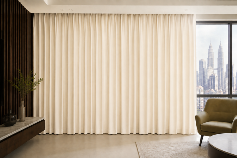 Illustrative curtains after cleaning
