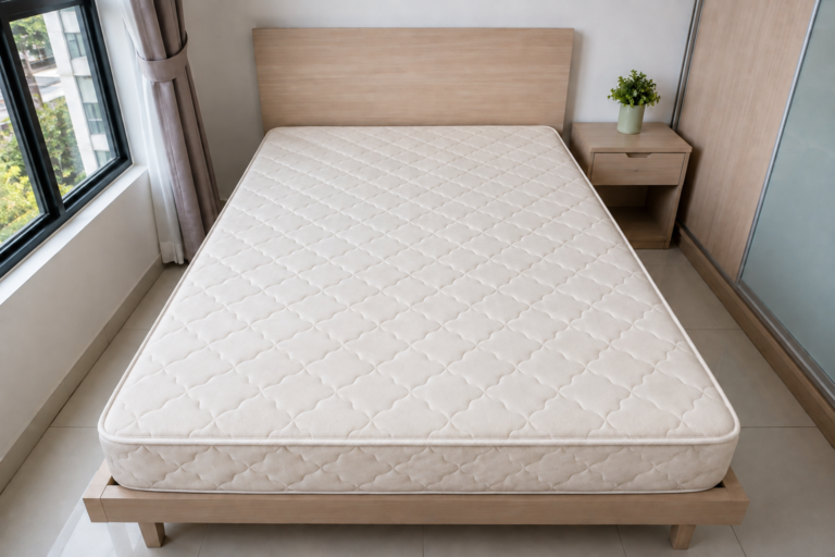 Illustrative single mattress after cleaning