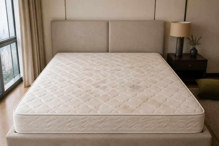 Illustrative mattress before cleaning
